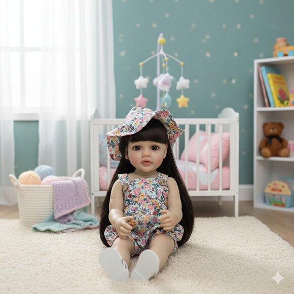 55 cm Babylistic Soft Silicone Vinyl Talking Reborn Doll very realistic - Picture 6 of 8